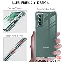 TheGiftKart Ultra-Hybrid Crystal Clear Back Case Cover for Samsung Galaxy S22 Plus 5G | Shockproof Design | Hard Back Cover Case for Samsung Galaxy S22 Plus 5G (PC & TPU, Transparent) gallery image