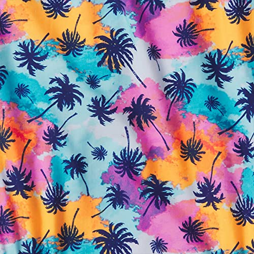 Image of Speedo Girls Thin Strap One Piece Swimsuit (as1, Alpha, x s, Regular, Multi Palm)