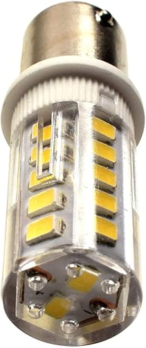 Miniatura 6 de HQRP Paquete de 2 bombillas de barco marino BA15d Base 32LED para 1076 1130 1176 1142 repuesto 6300-7000 luz blanca fría 12-24V DC