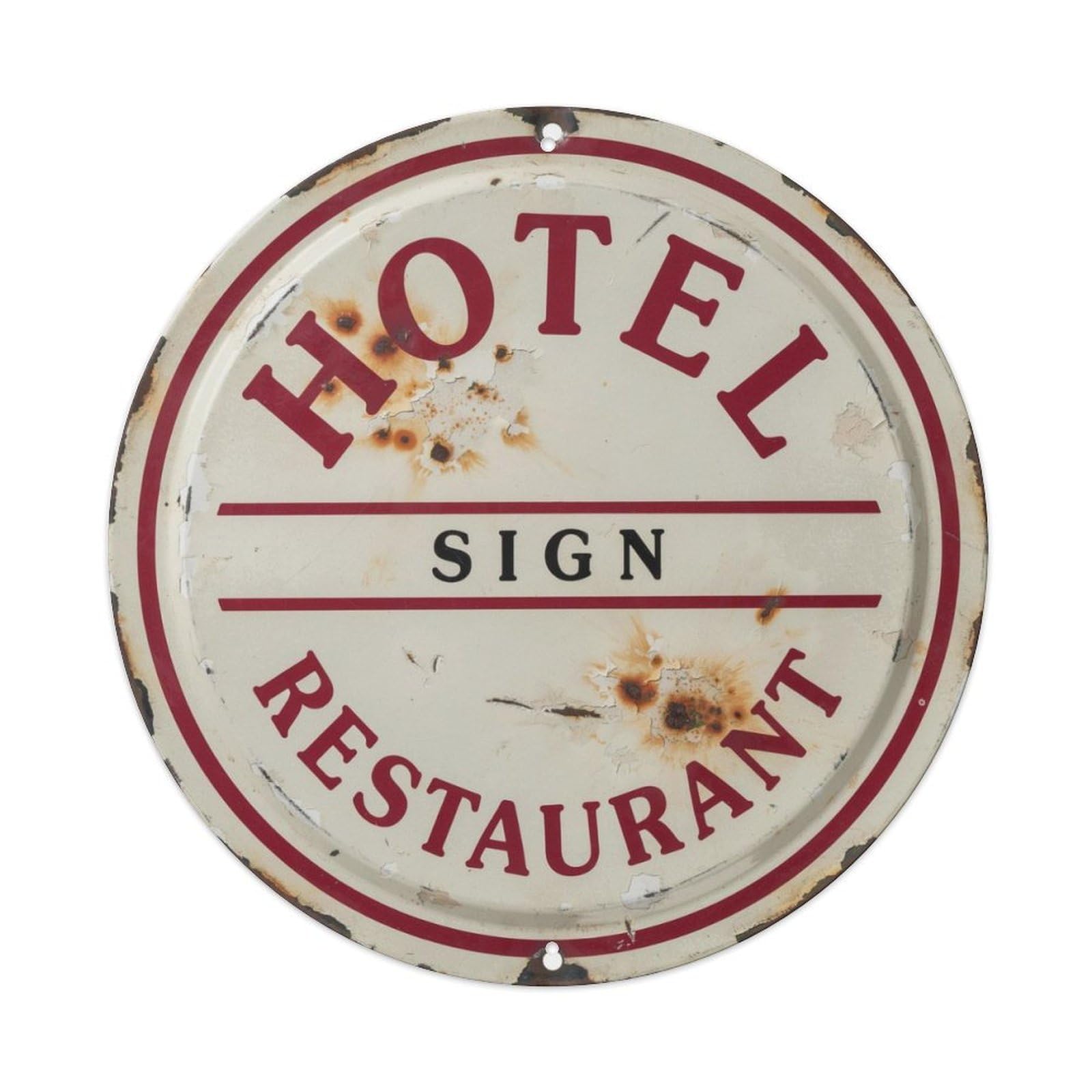 Hotel-Restaurant-Sign Metal Tin Sign Plaque