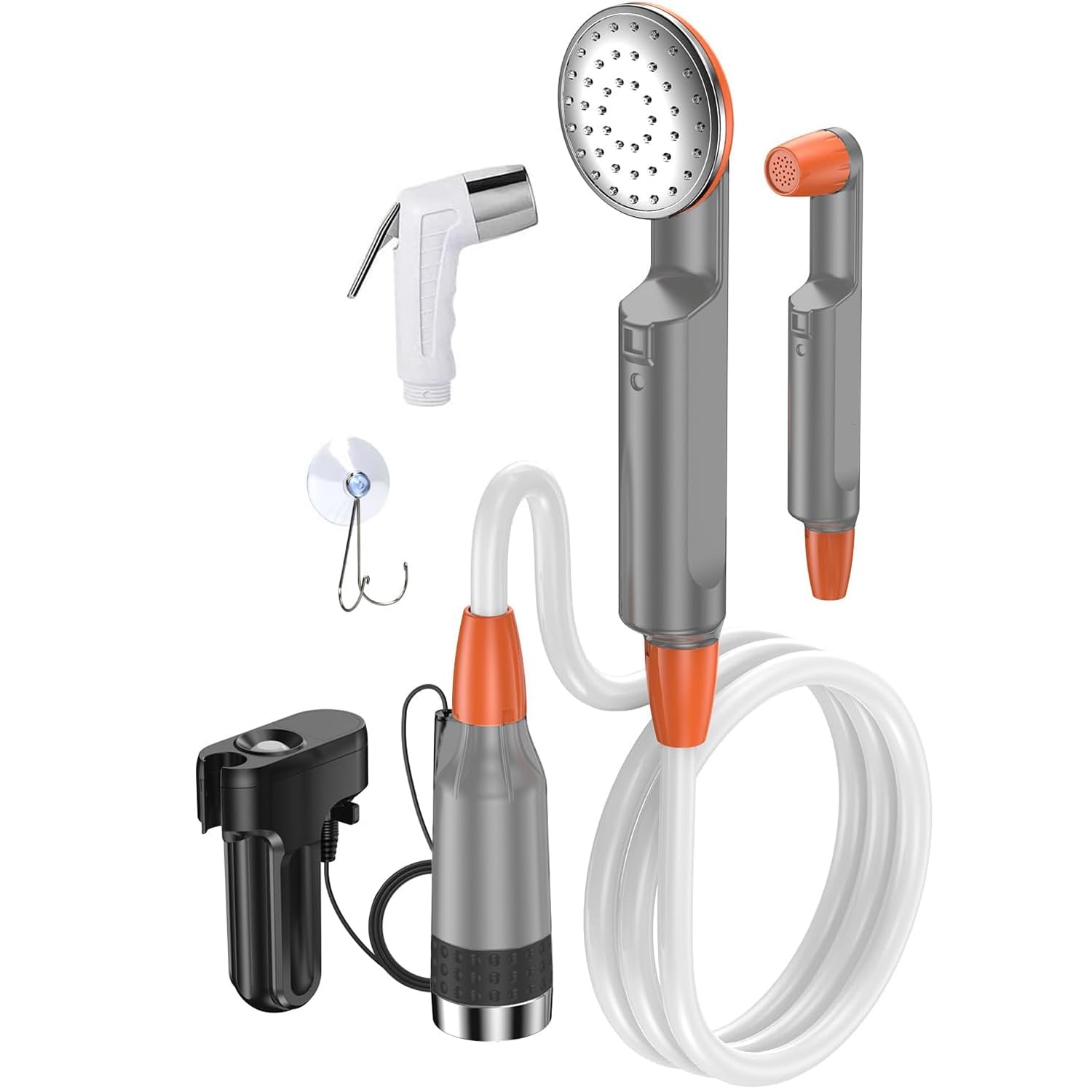 Douche De Camping Portable Zooma Avec Pompe Submersible Et Batterie Rechargeable