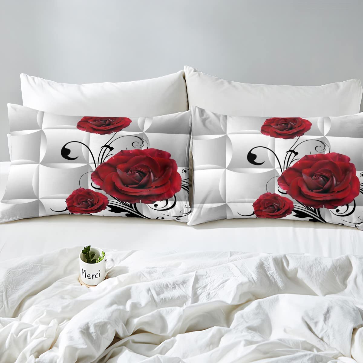Parure De Lit Homemissing Panda Coton Housse De Couette 240x260cm Thème