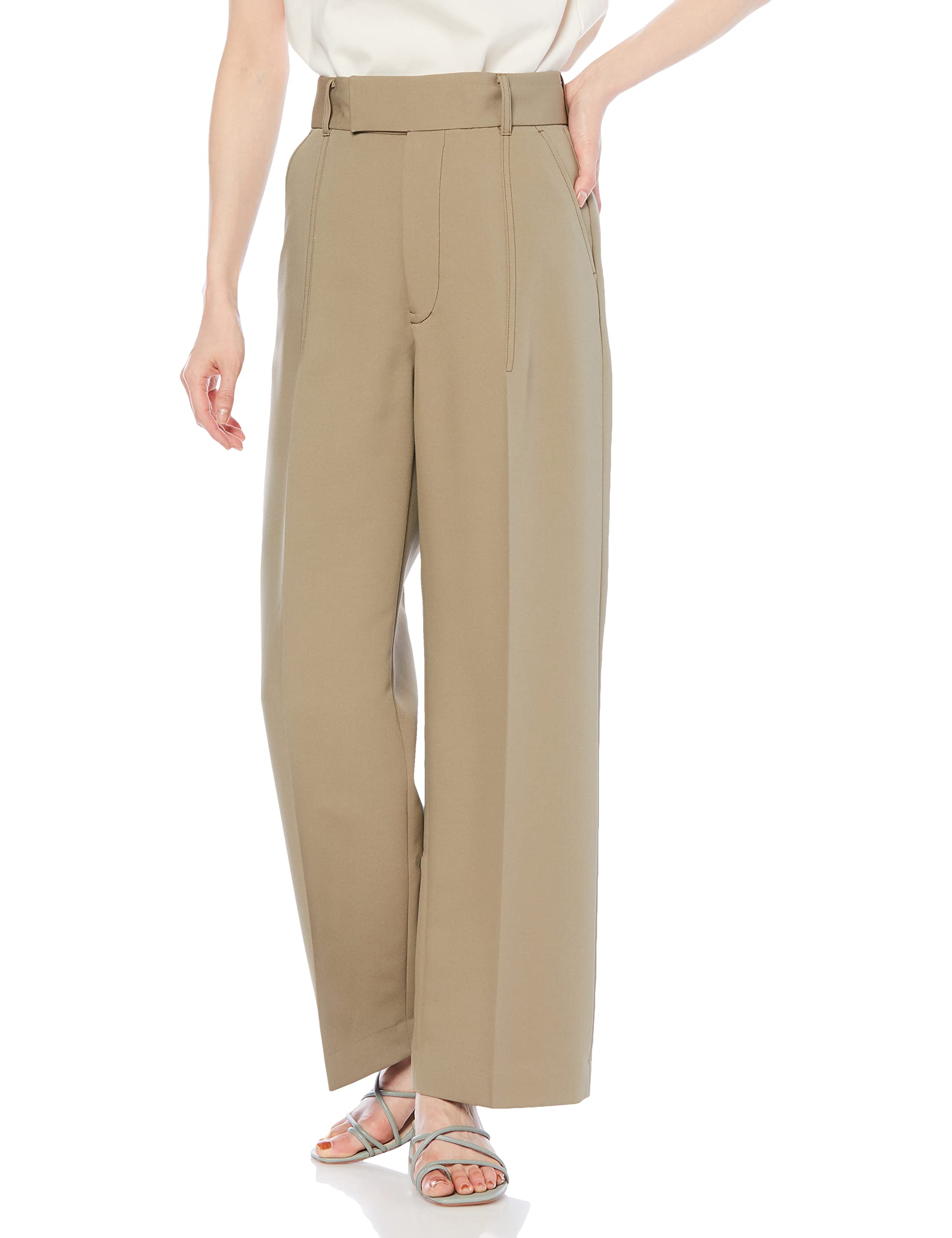 Amazon | [ミースロエ] sustainable構築ワイドパンツ MWFP221007