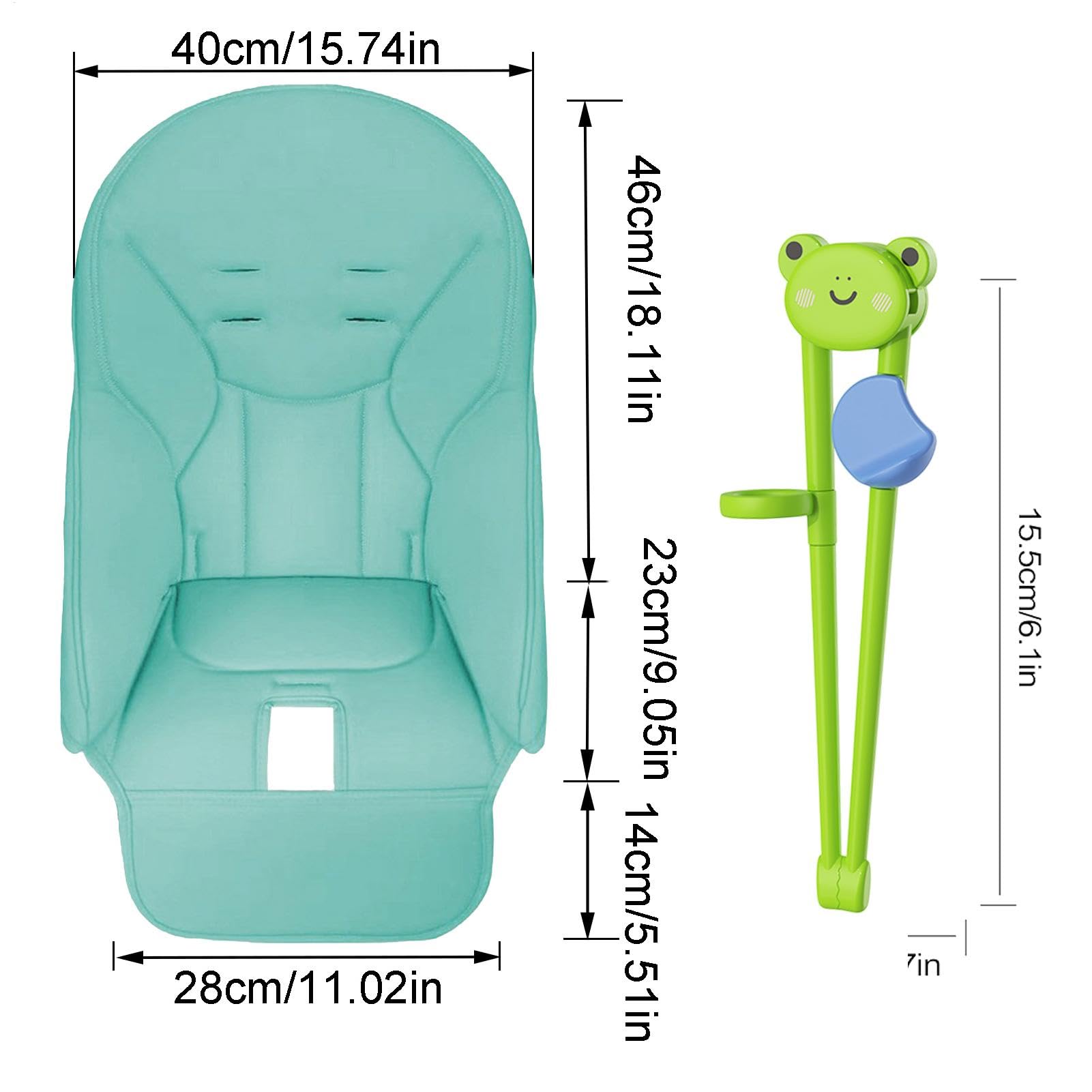 Housse de Chaise Haute pour bébé - Coussin de Chaise Haute de Rechange pour Chaise Haute Perego - Respirant - Multifonctionnel