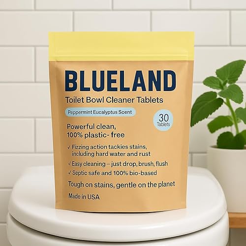 Miniatura 8 de BLUELAND Tabletas limpiadoras de inodoro. Aroma a eucalipto de menta. 30 tabletas.