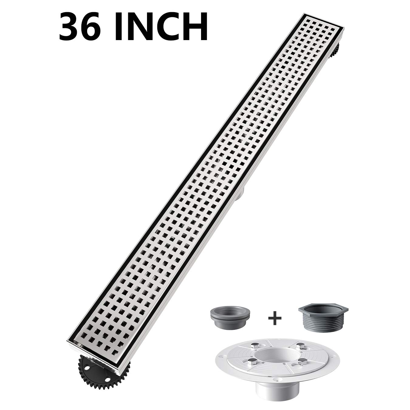 Buy Ushower 36 Inch Linear Shower Drain 304 Stainless Steel, Rectangle