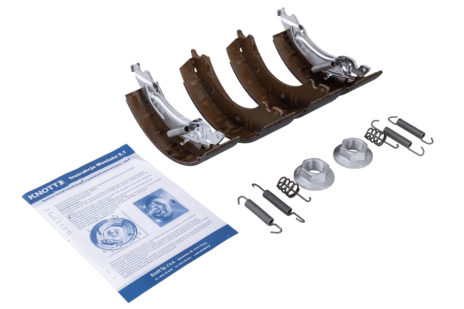 Szczęki hamulcowe do osi hamowanych KNOTT 200x50 Backmat KOMPLET