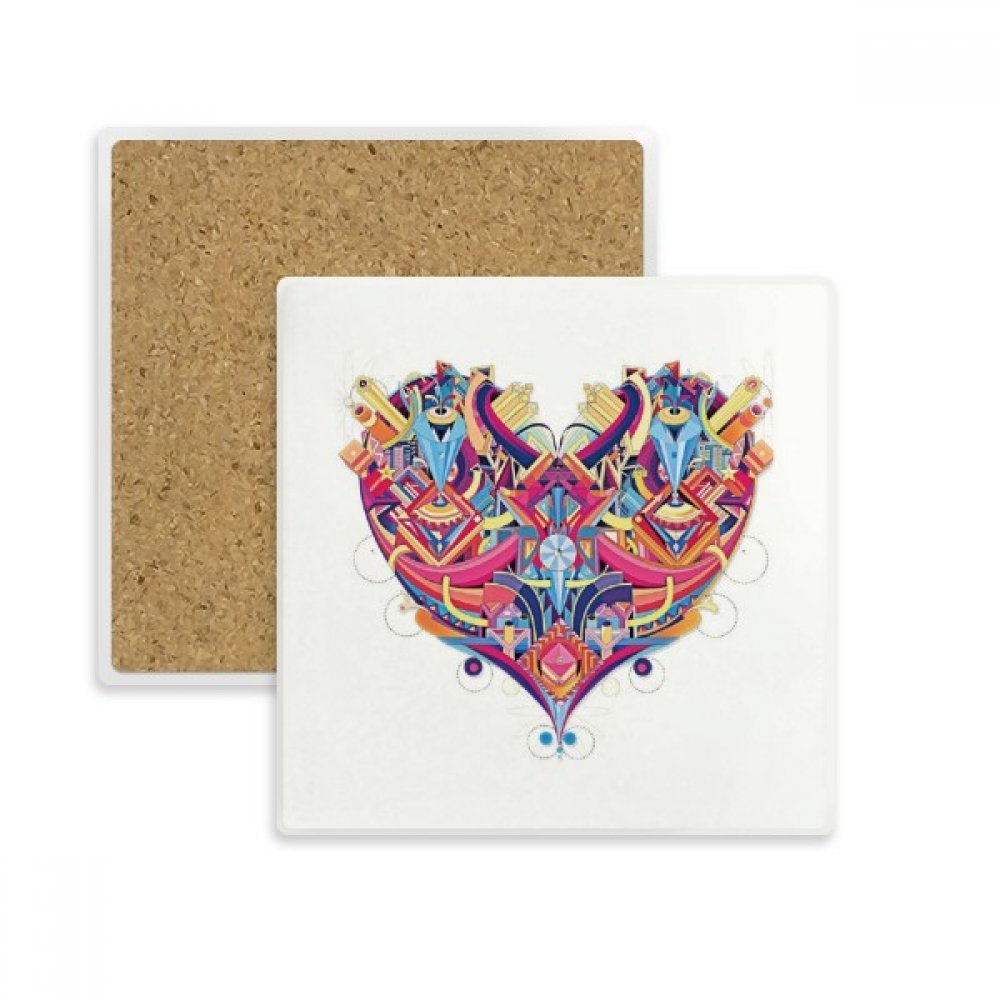Porte-tasse Coeur Cartes de Jeu en pierre cadeau original pour amateurs de jeux de société
