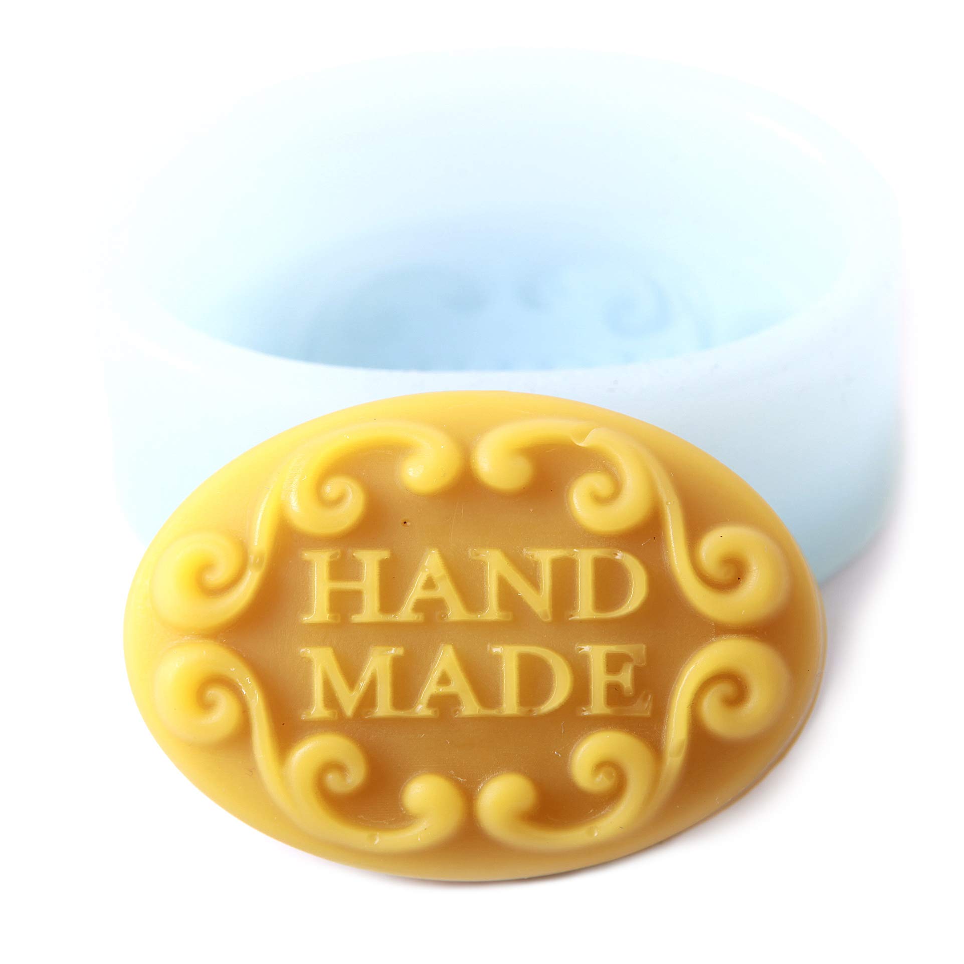 Confezione da 5 Hand Made in Ovale Stampo in Silicone, 9.2 x 6.8 x 16.5 cm