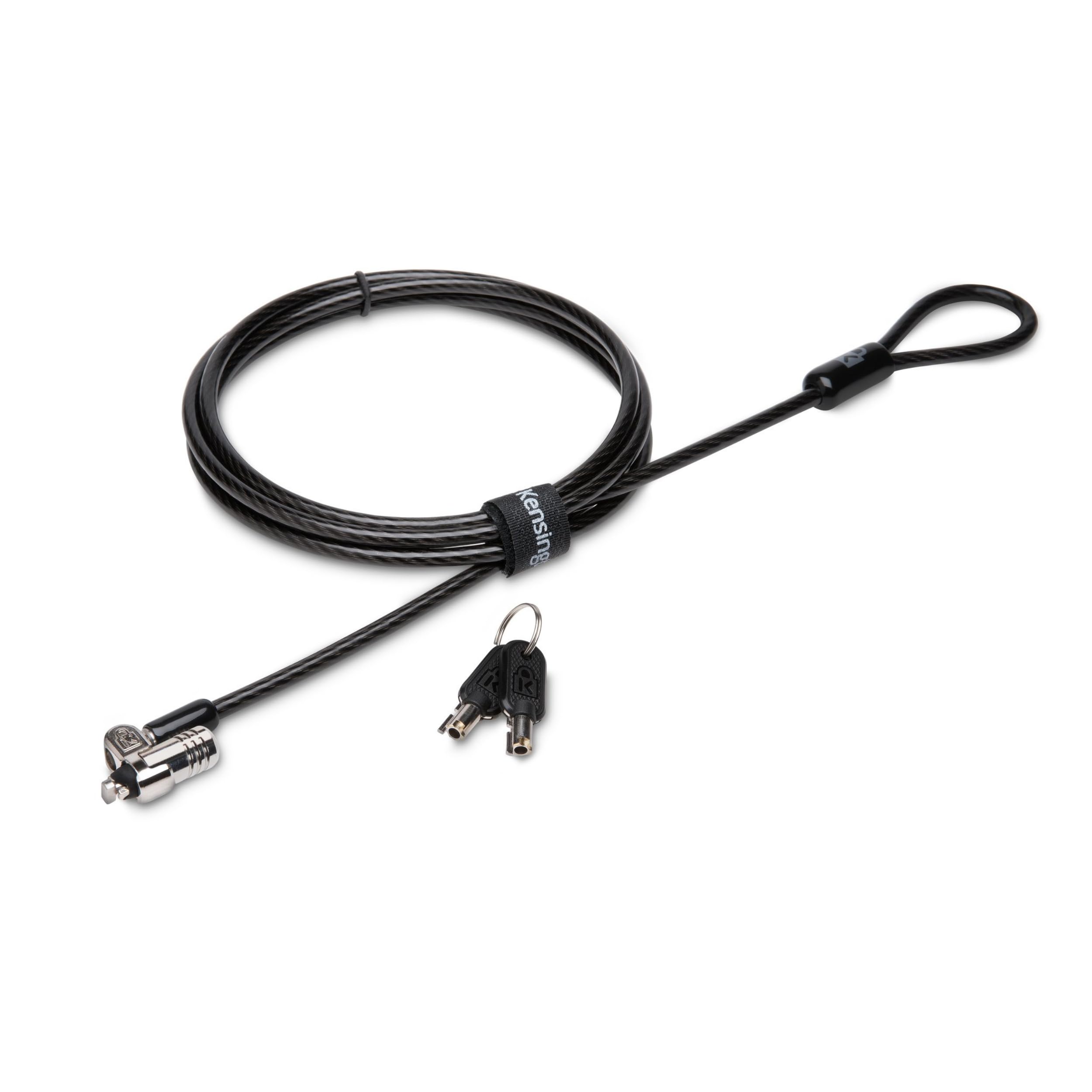 Kensington MicroSaver 2.0 Laptopschloss, Karbonstahlkabel 1,8 m, Schließkopf 10 mm, T-Bar-Schließmechanismus, K65020EU