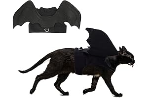 RYPET Cat Halloween Costume - The Spooktacular Bat Wings for Your Furry Friend