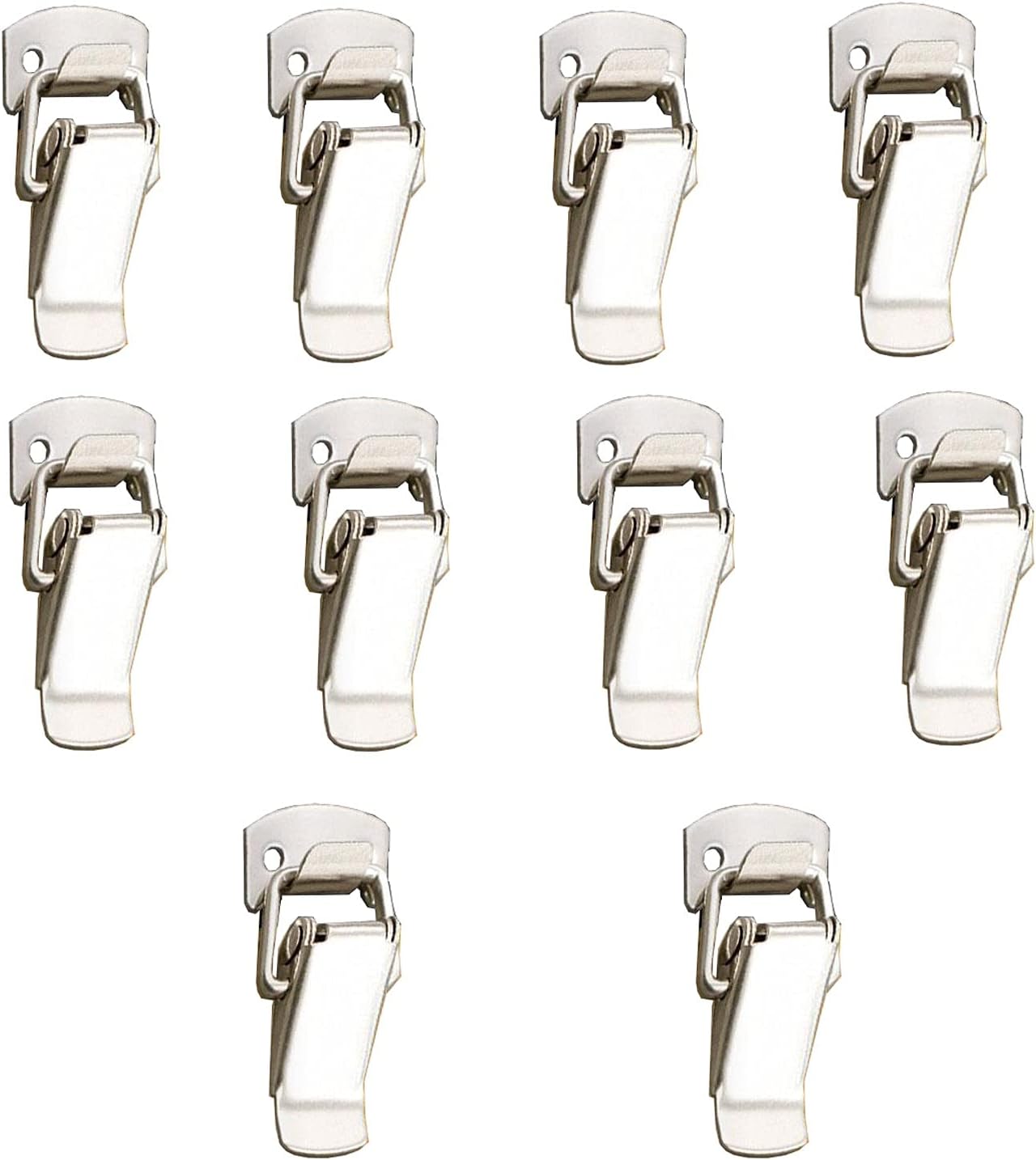 10pcs Stainless Steel Buckle Hinge ，Door Hydraulic Hinges Damper Buffer Soft Close for Cabinet Kitchen Furniture Hardware Accessories