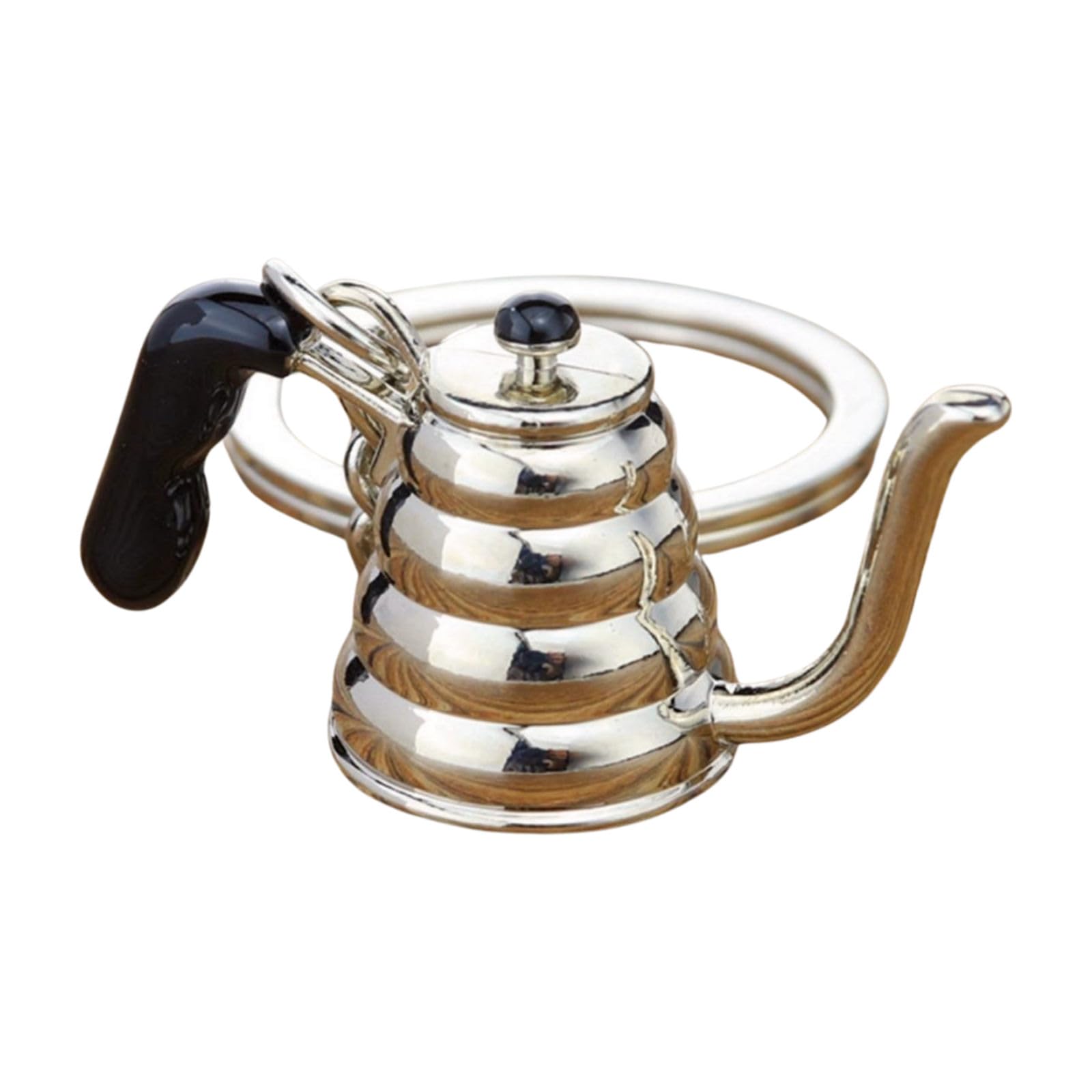 Maxtonser Coffee Culture Symbolic Portafilter Keychain Espresso Machine Accessory Bag Pendant Metal Texture Suitable for Gifting