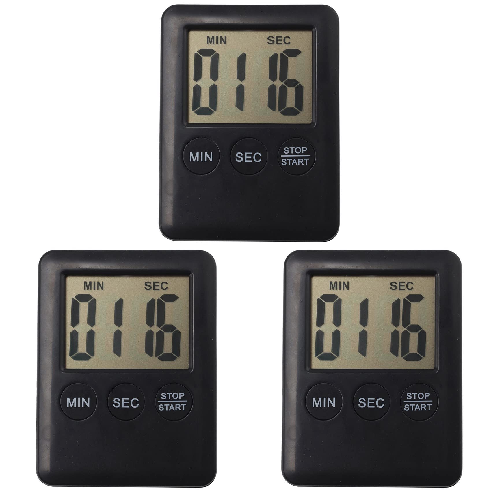 Hndhbfgrt 3X Kitchen Timer, Timer with Egg and Magnet