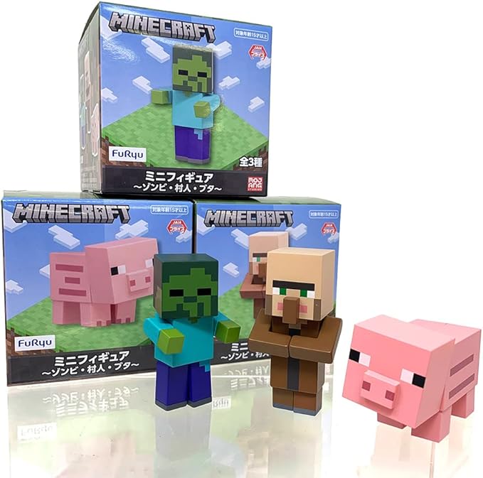 Amazon 人気モブがミニサイズに マインクラフト ミニフィギュア ゾンビ 村人 ブタ 全3種セット 約6cm 公式 グッズ フィギュア ドール 通販 Amazon 人気モブがミニサイズに マインクラフト ミニフィギュア ゾンビ 村人 ブタ 全3種セット 約6cm 公式 グッズ フィギュア ドール 通販