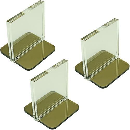 LITKO Soporte de figura de papel  Soporte para tarjetas de juego  Bases de mostrador en miniatura de papel (base cuadrada, ranura de 2 x 2 pulgadas)