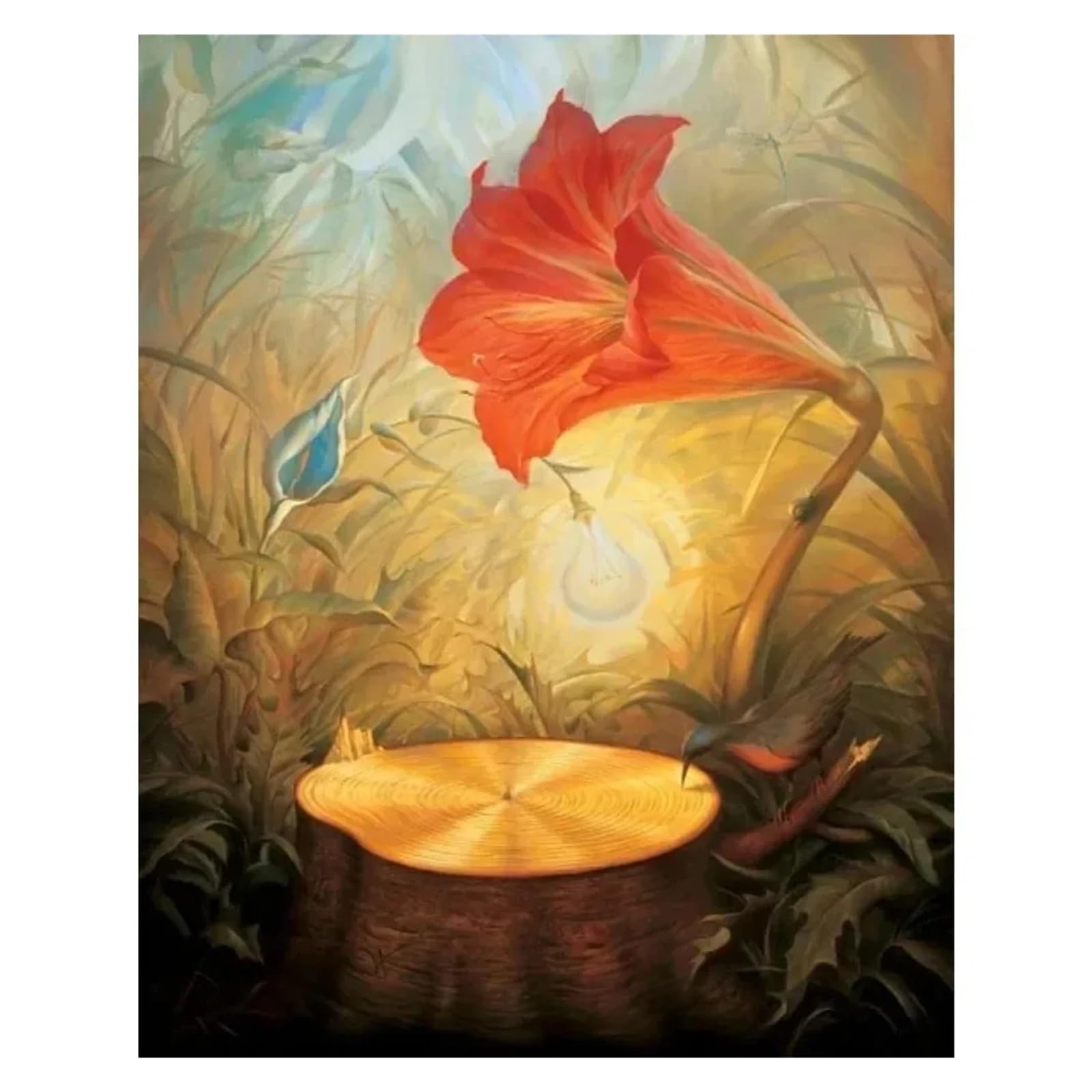 Xenite F Wall Art Canvas Prints Surrealism Poster Abstract Landscape Canvas Painting And Print Home Wall Art Pictures Decoration(,30X40cm)