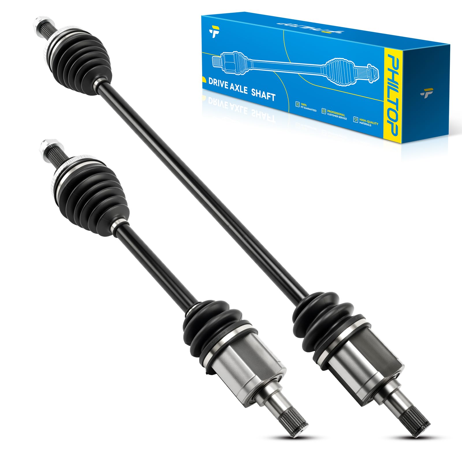PHILTOP Front CV Axle for Honda Accord 1998-2002, 66-4151 66-4153 CV Axle Shaft 2 PCS