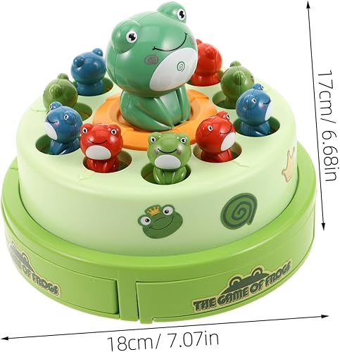 1Set Interactive Musical Frog Bounce Catch Game Rotating Frog Disc for Fun Family Activity for Indoor Engaging Parent Game