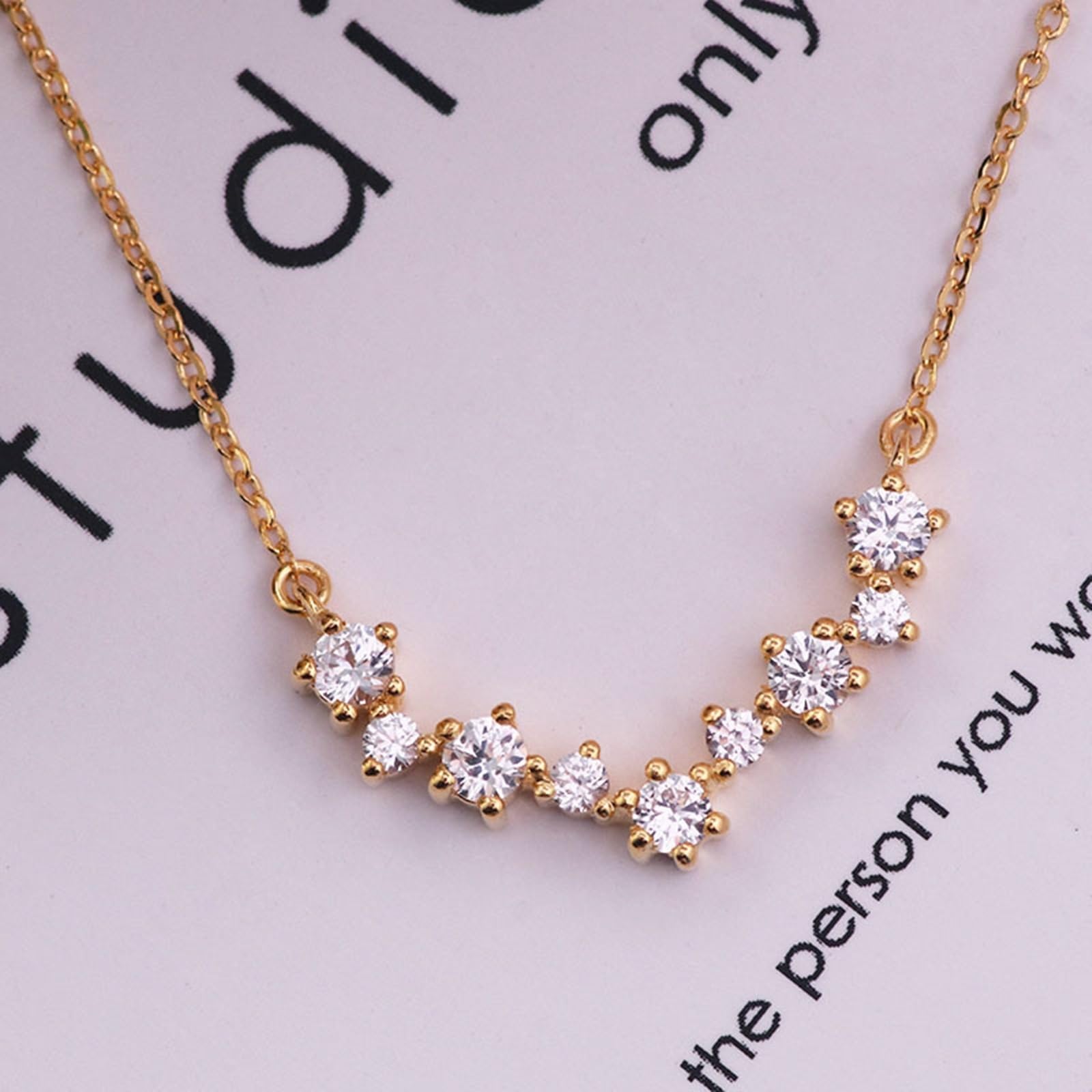 Epinki Collar Boda Oro 9K/14K/18K para Mujer, Moissanita Blanca Redonda Sencillo Piedra Colgante Joyeria Cadena 40+5CM