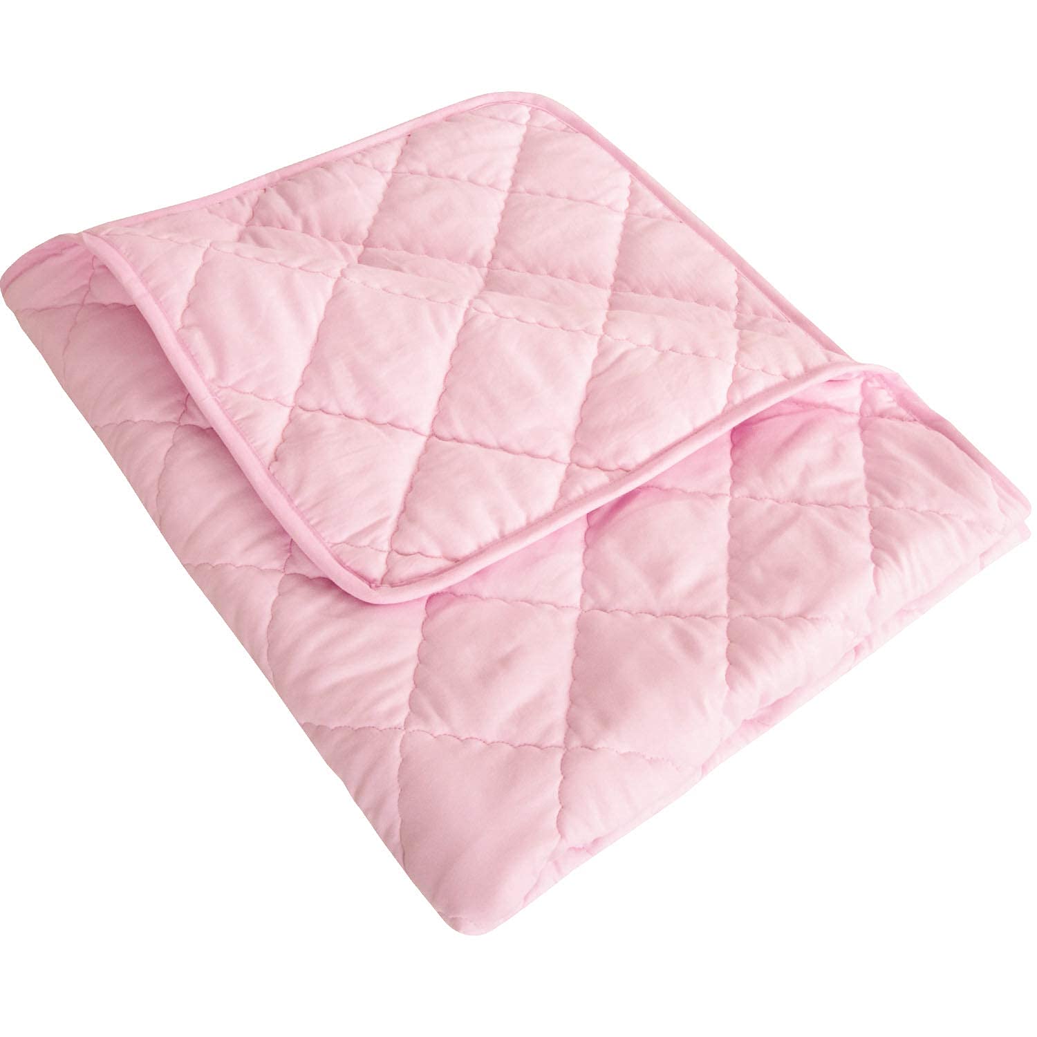 Edredón alternativo de plumón para bebé, ligero y cálido, manta acolchada para cuna de bebé, 39 x 47 pulgadas, color rosa 3