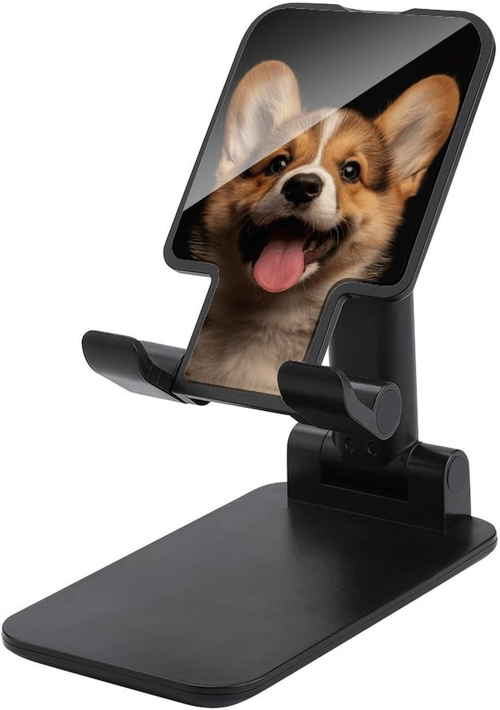 Dog Sticking Out Tongue Foldable Phone Stand for Desk Taller Stand