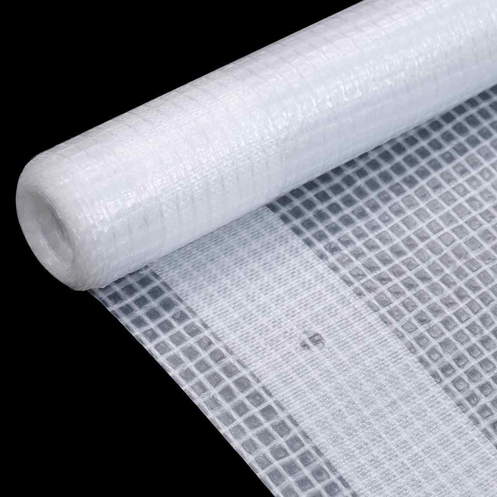 Lot de 2 bâches en maille - 260 g/m² - 4 x 10 m - Blanc