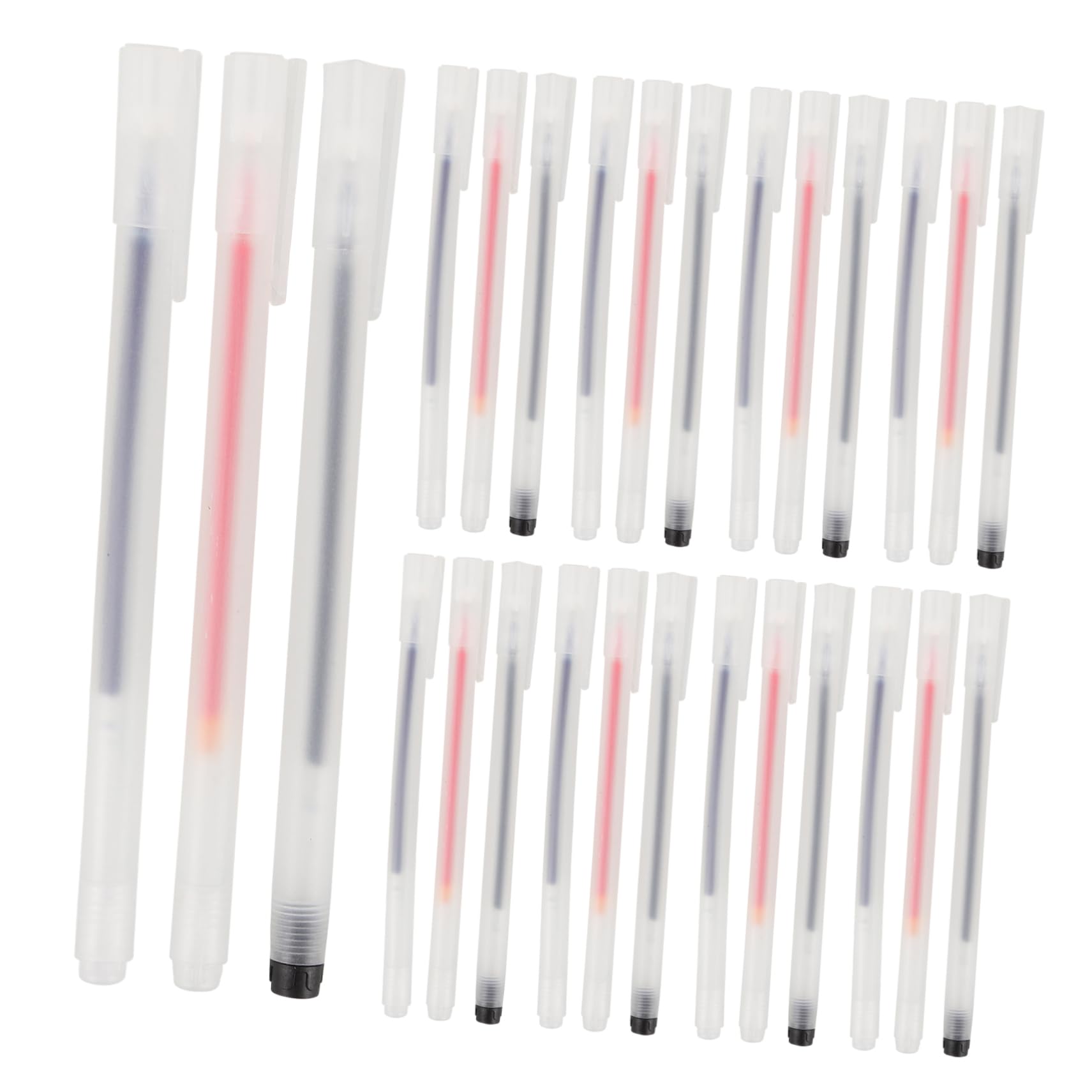 SHINEOFI 90pezzi Penne Gel Trasparenti Per Scrittura Quotidiana Strumento Versatile Per Scuola e Scrittura e Comfort Ottimale
