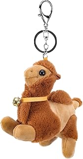 Toyvian Chaveiro De Animais De Pelúcia Camelo Chaveiro De Bicho De Pelúcia Mini Brinquedos De Animais Chaveiro De Boneca De Pelúcia Pingentes De Animais De Pelúcia Material Escolar Fofo