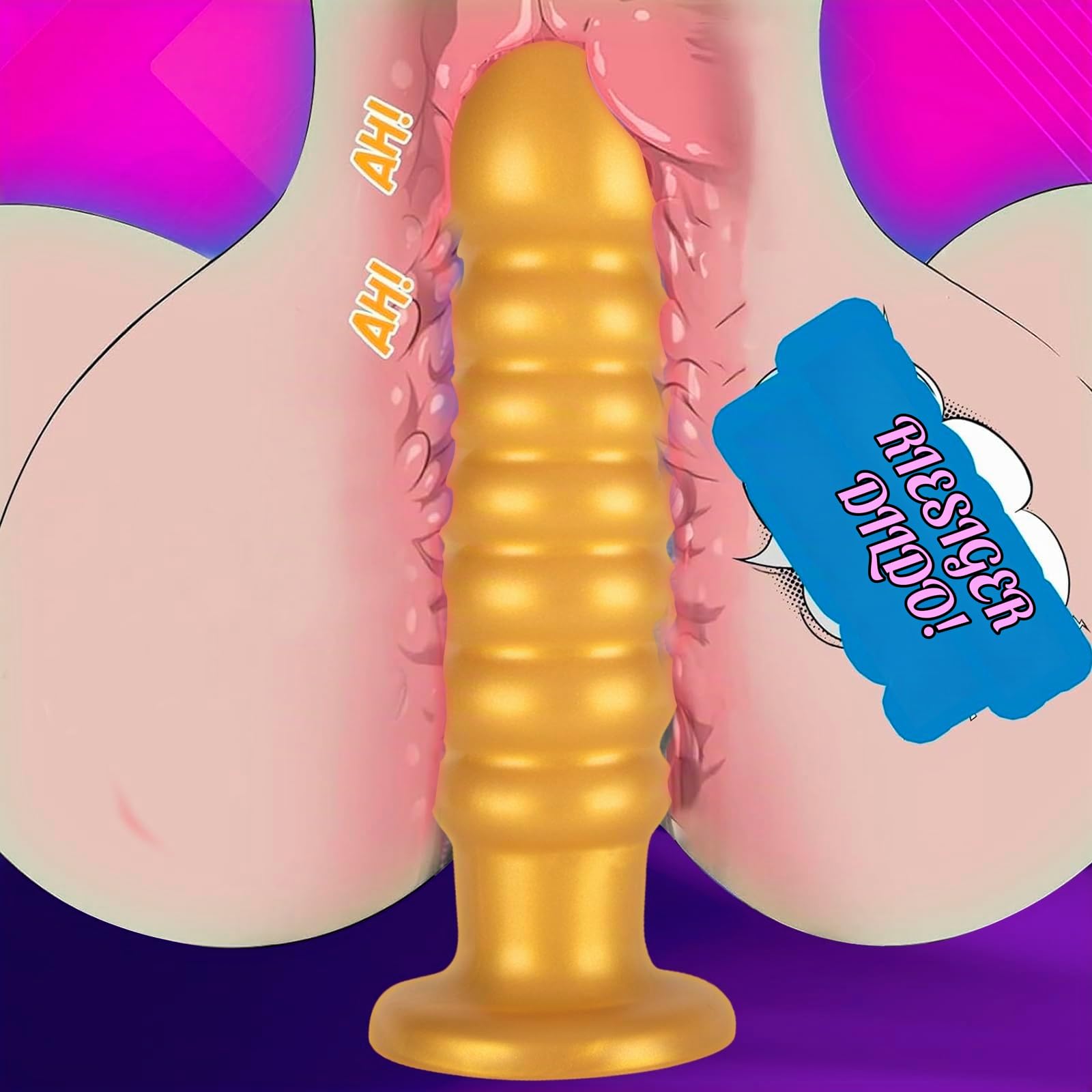 36cm langer weicher Silikondildo, starkes g - weiches dilsack-dildo, stabiles pornozeug und starkes sexspielzeug, starkes nickerchen und nickerchenGoldener nickerchen