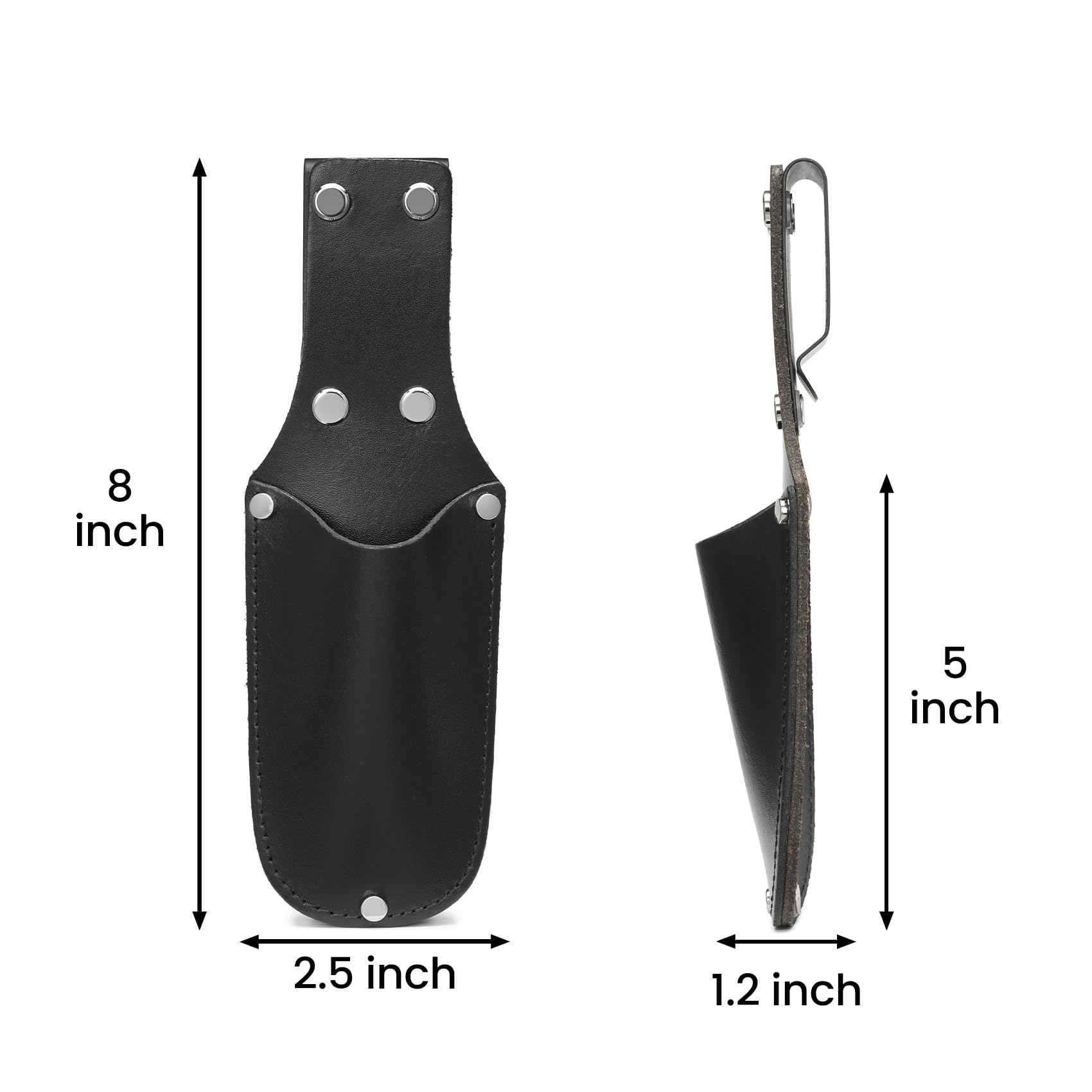 Fondina in pelle, porta pinze e porta coltelli, in vera pelle, per cintura, strumenti regalo per uomini, papà, marito, fidanzato, lui
