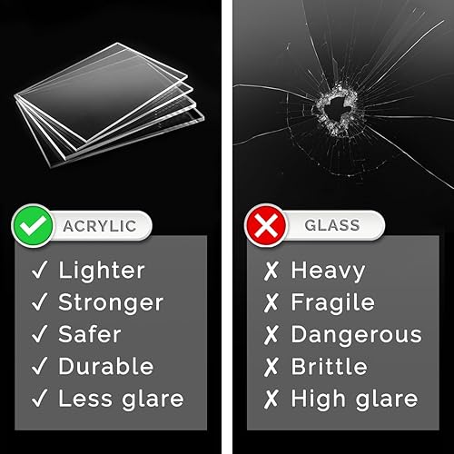 Miniatura 9 de Marketing Holders Paquete de 6 soportes de acrílico triple con bolsillo de 3.5 x 2 pulgadas con capacidad para literatura de 4.25 pulgadas, con