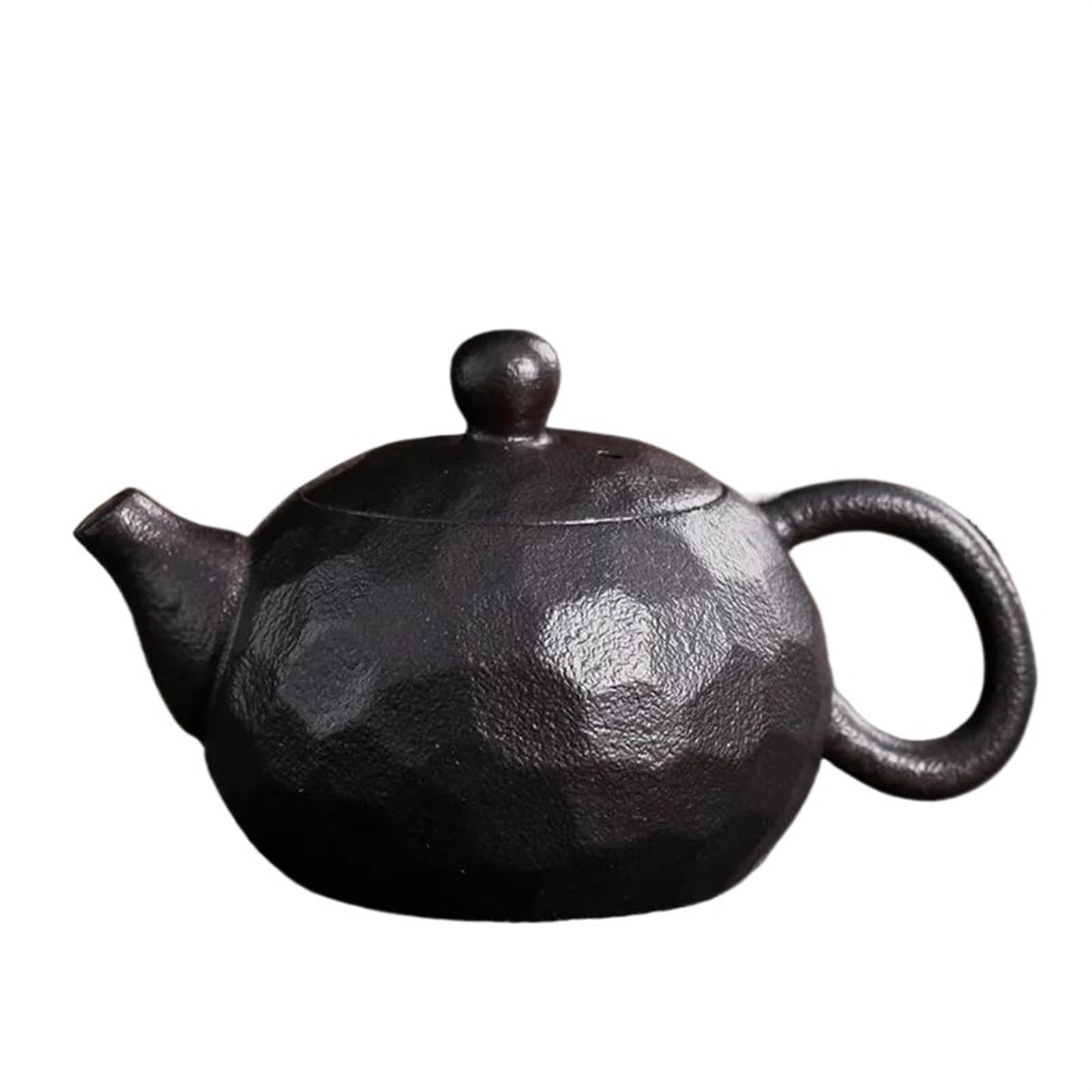 Teekanne, Reise-Teesets, Teekanne, Nachmittagstee-Set, japanisches Teekannen- und Tassenset, Samowar, Gaiwan-Kanne, Teekannen, Pu-Erh-Teekessel, grobe Keramik-Teekanne, reines Teeset (schwarz)