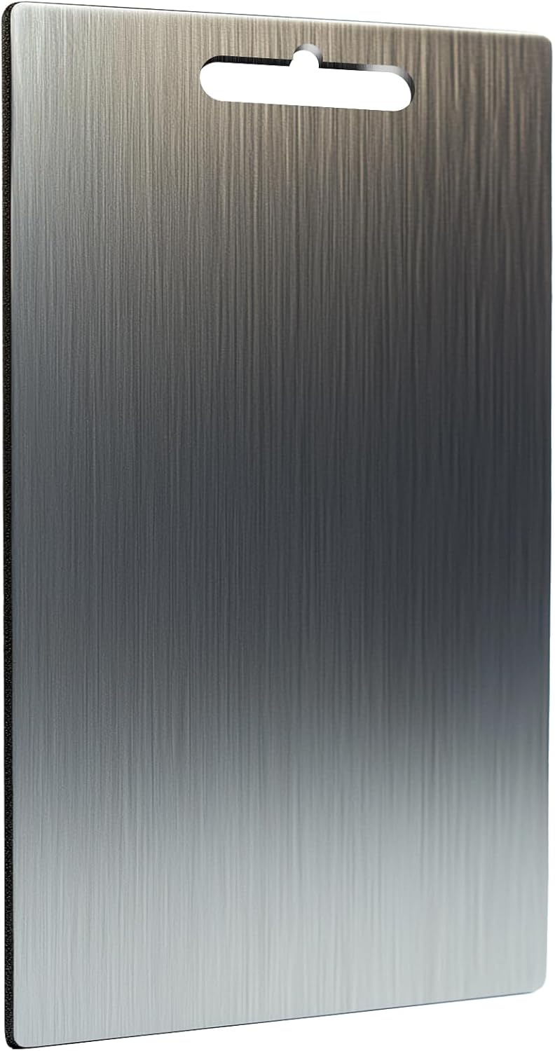Titanium Cutting Board - Cutting Boards for Kitchen, Double-sided Food-grade Titanium Chopping Boards Perfect For Cutting Meats, Fruits, Vegetable (18"L x 12"W)