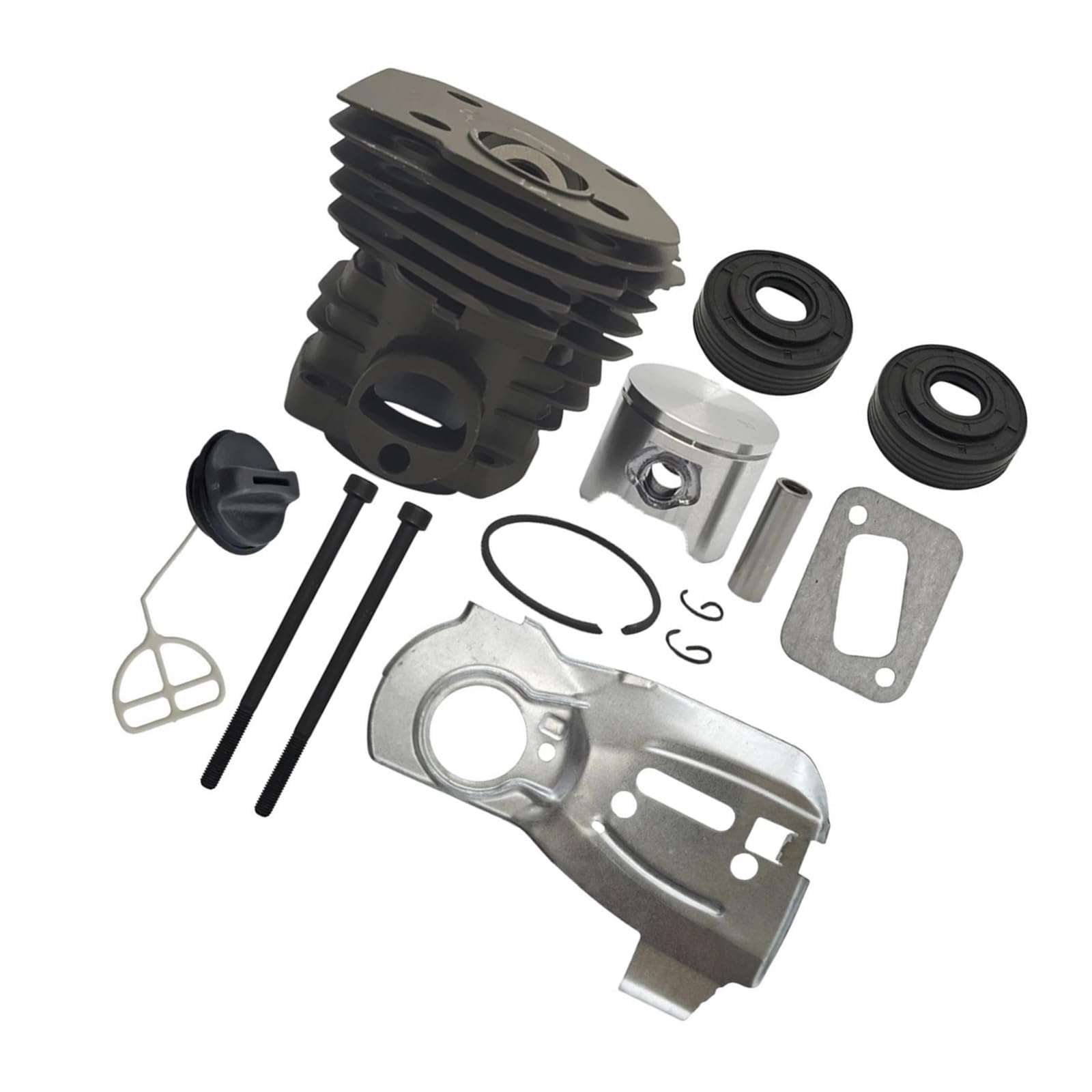 Cylindre 44mm haute résistance et joints de carburant pour tronçonneuse 350 345