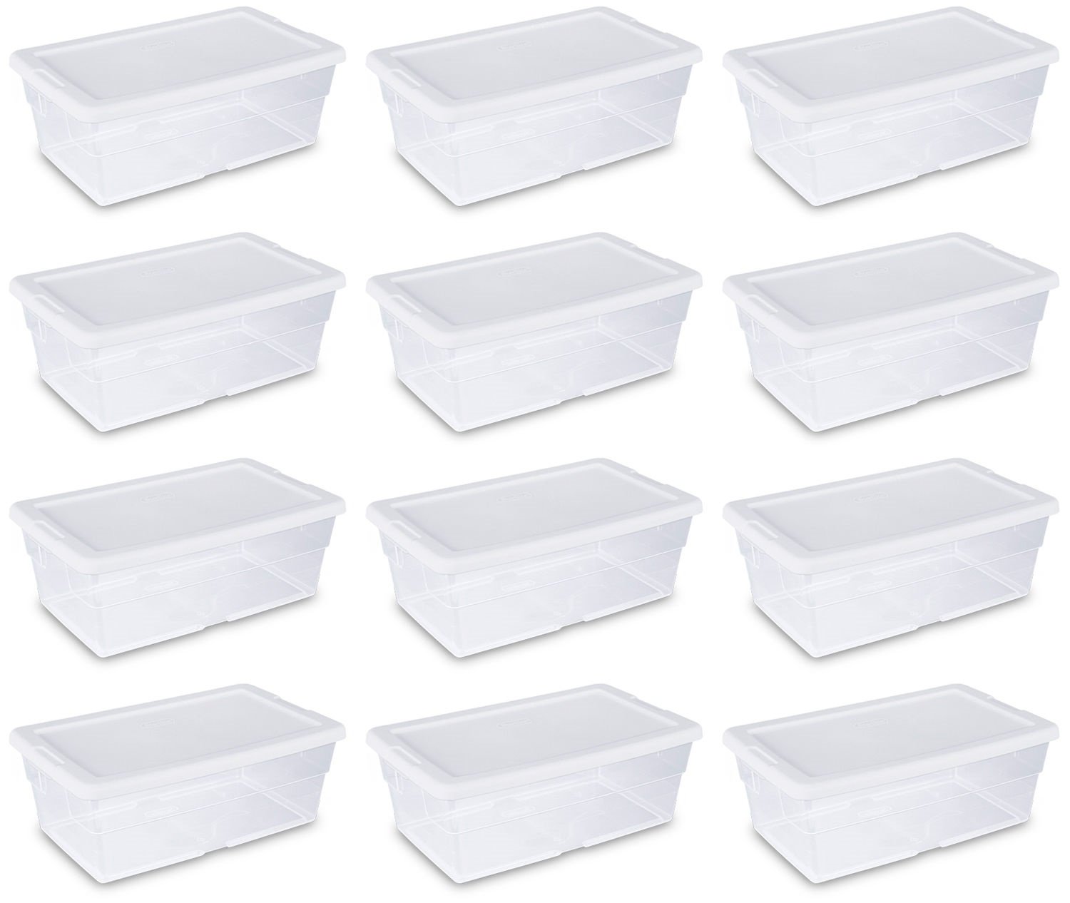 sterilite white tote