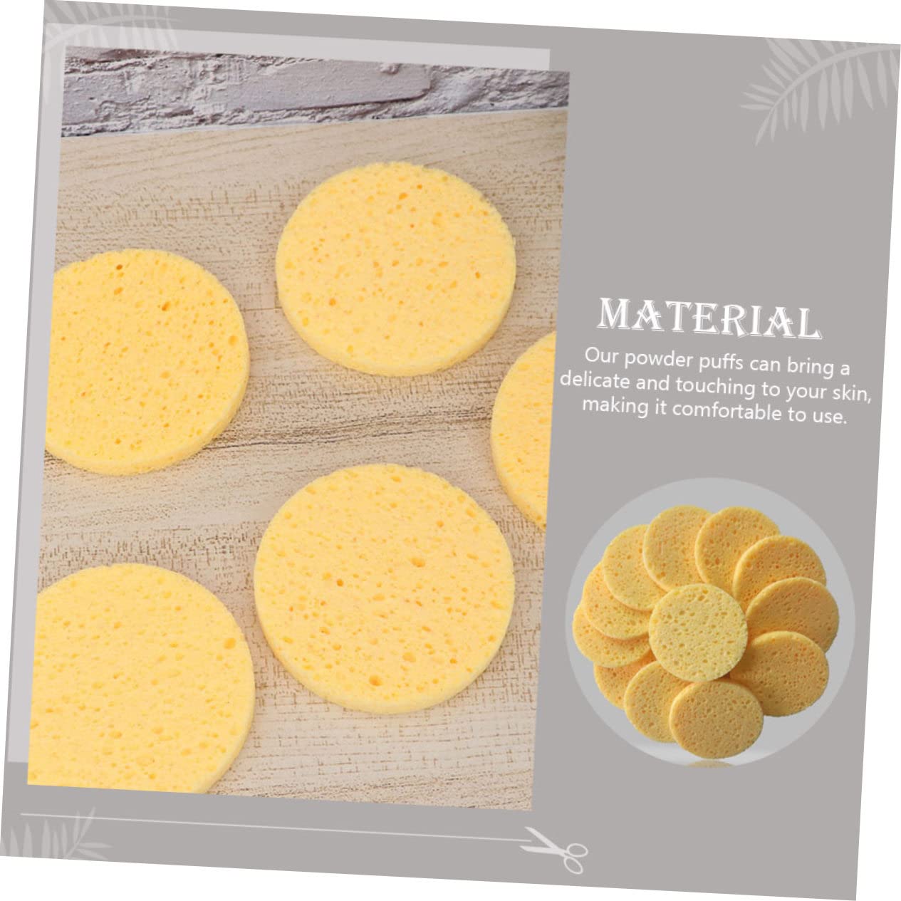 100pcs Girl Cosmetics Puff Simple Makeup Pad Facial Exfoliating Pads Pressed Powder Puff for Face Cleansing