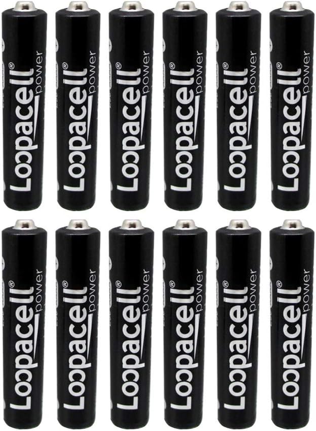 LOOPACELL AAAA Quadruple A E96 Batteries 12 Pack