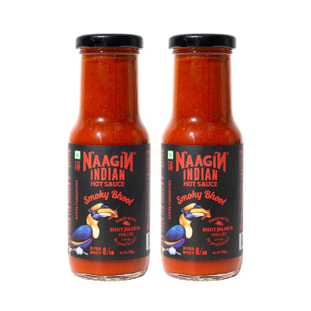 NAAGIN Bhoot Indian Hot Chilli Spicy Sauce , (Pack of Two)