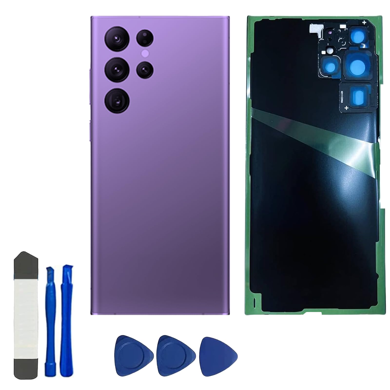 Amazon.com: Dogxiong Bora Purple Galaxy S22 Ultra Back Glass