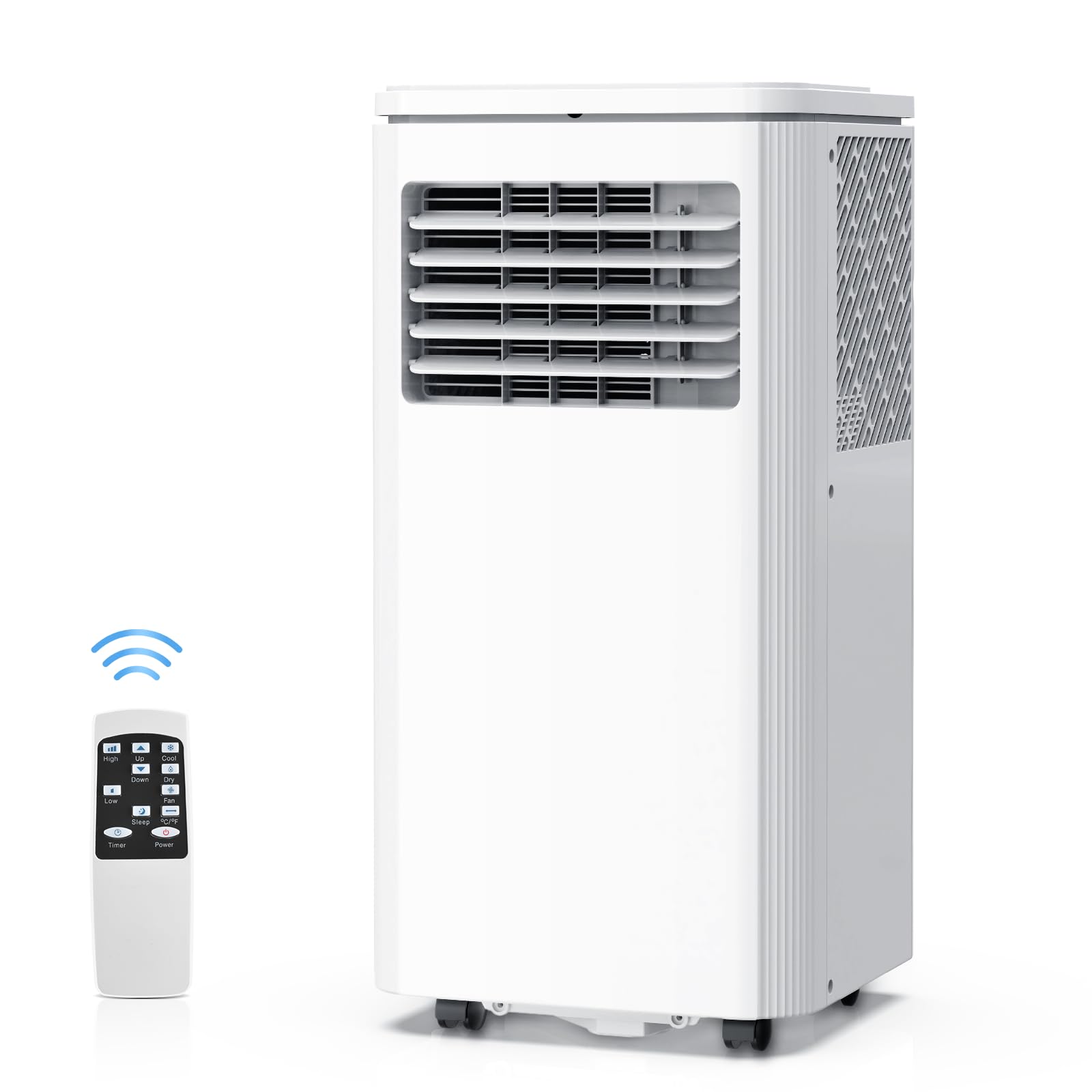 Air Choice Portable Air Conditioner, 10000 BTU Air Conditioner Portable for Room Up to 450 Sq.Ft, 24H Timer, 3 in 1 Quiet AC Unit as Cooler Dehumidifier Fan, Remote Control Window Mount Kit Included