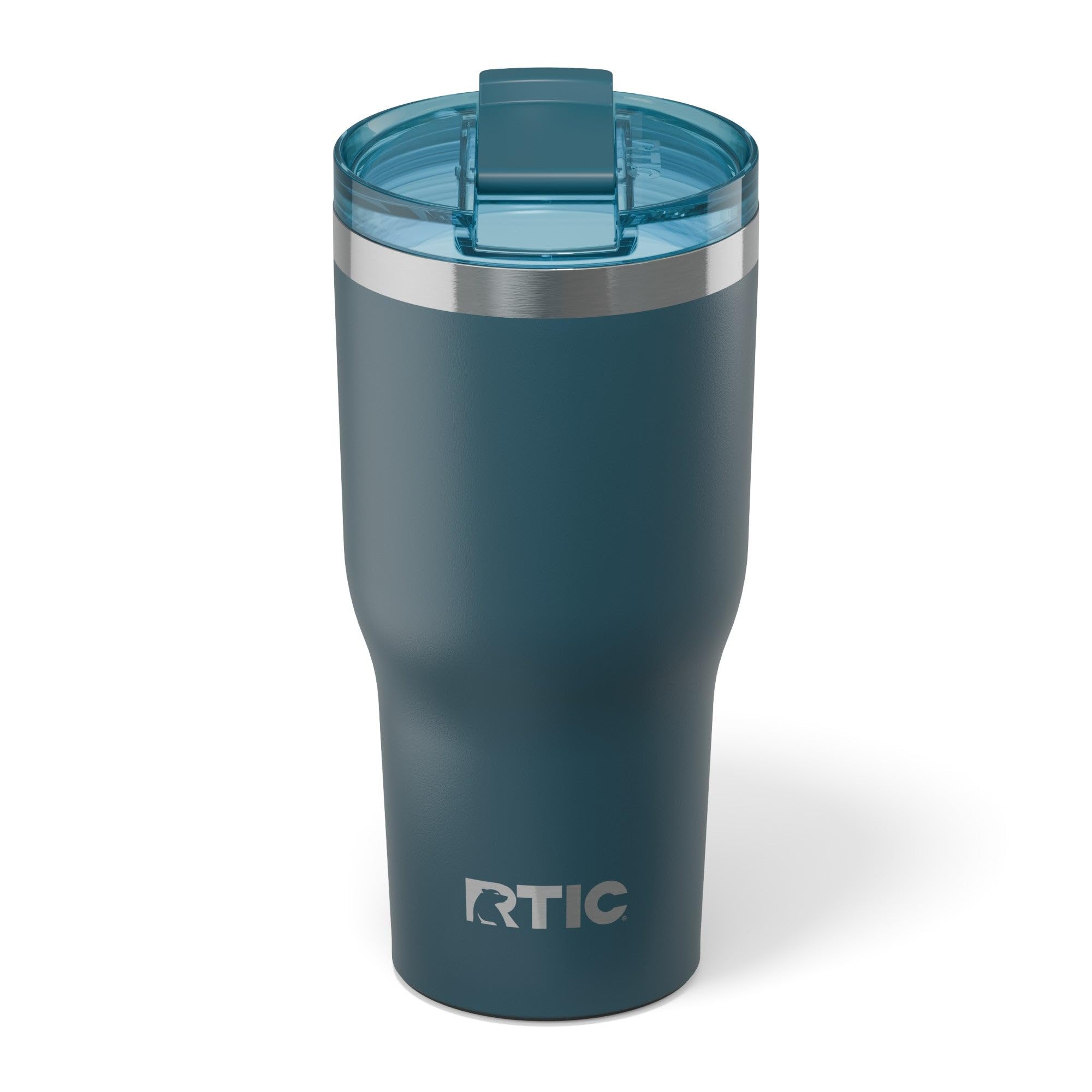 RTIC 30oz Essential Tumbler with Lid, Ceramic Lined, Insulated, Stainless Steel, Metal, Double Wall Vacuum-Insulation, Travel Cup for Iced Coffee, Tea