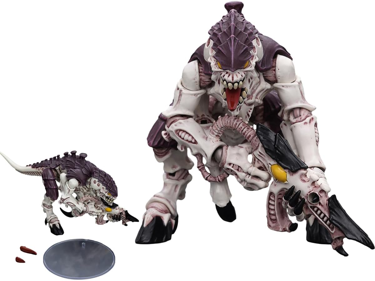 JOYTOY Warhammer 40k 1/18 Action Figure Tyranids Hive Fleet Leviathan Termagant with Fleshborer 3.93" Fully Articulated High-Detail Birthday Gifts for Collectors 15Age+ JT7035