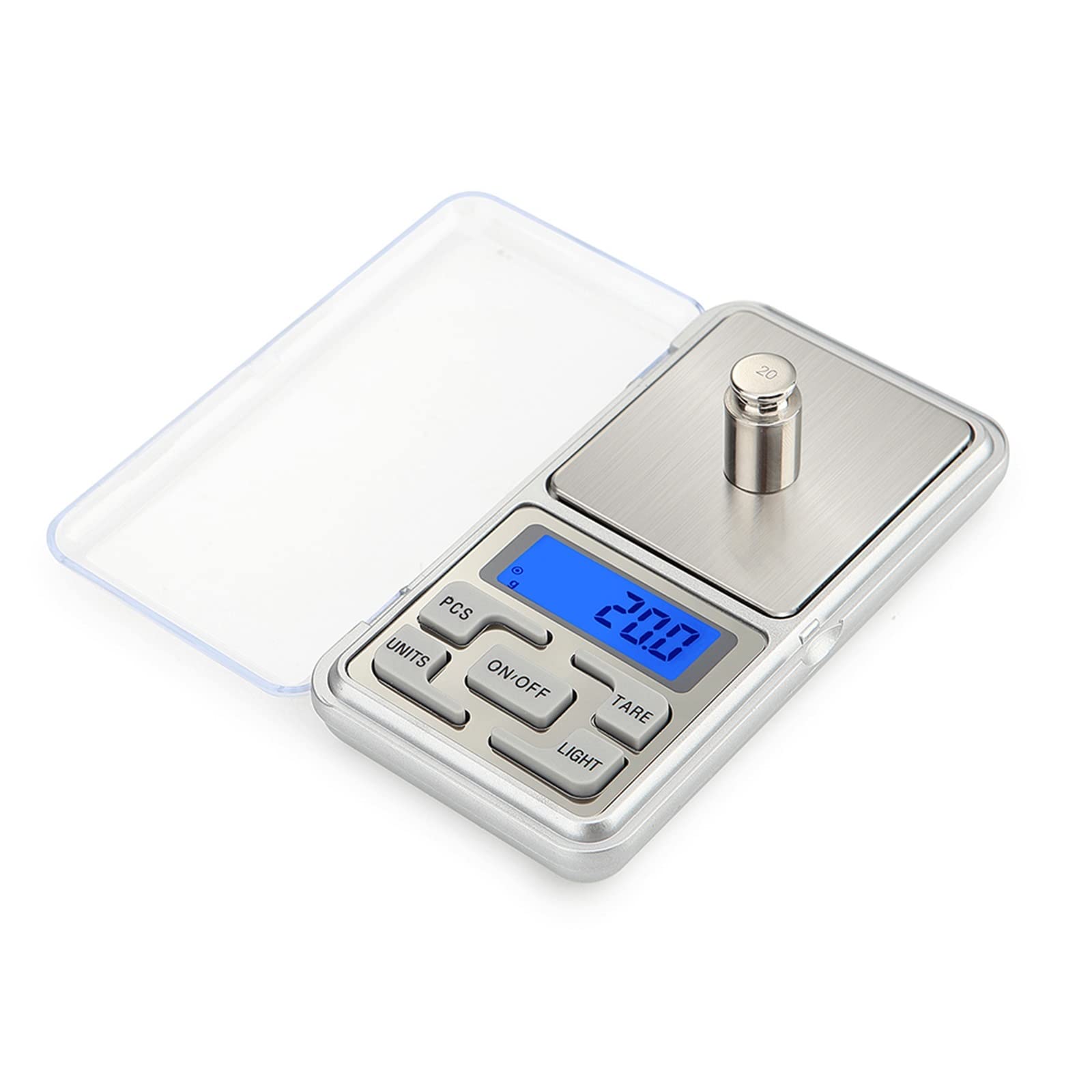 Báscula de Alimentos de 500 g x 0,01/Báscula de Cocina de Alta precisión para Alimentos y Joyas, báscula electrónica con Pantalla LCD, Mini báscula Digital de Bolsillo.