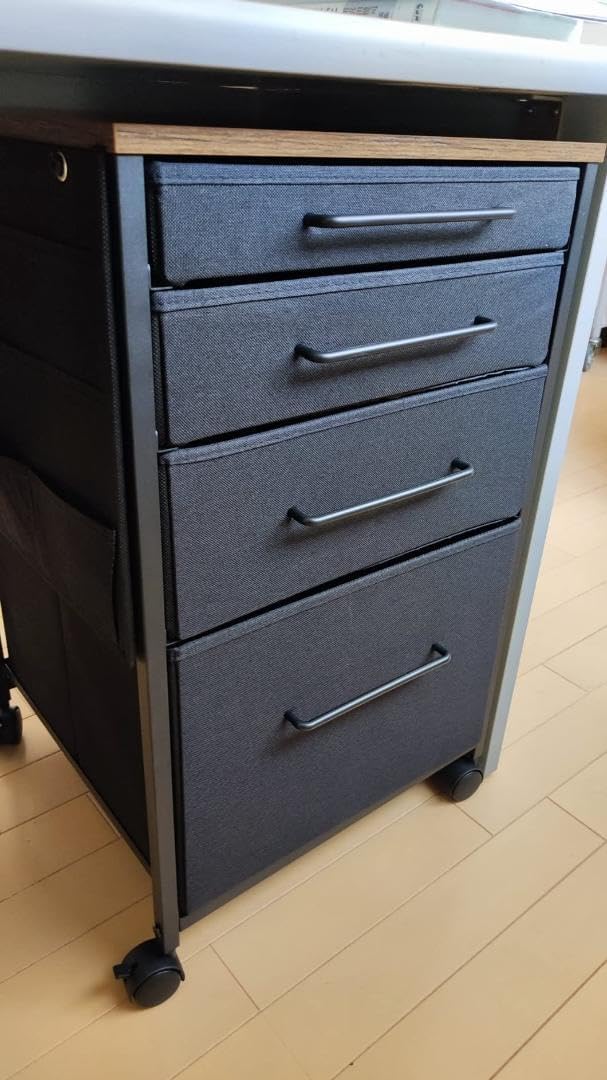 ★デスクワゴン キャビネット サイドチェスト オフィス 4段 A4 オフィス キャビネット A4 デスクワゴン 4段 サイドチェスト デスク