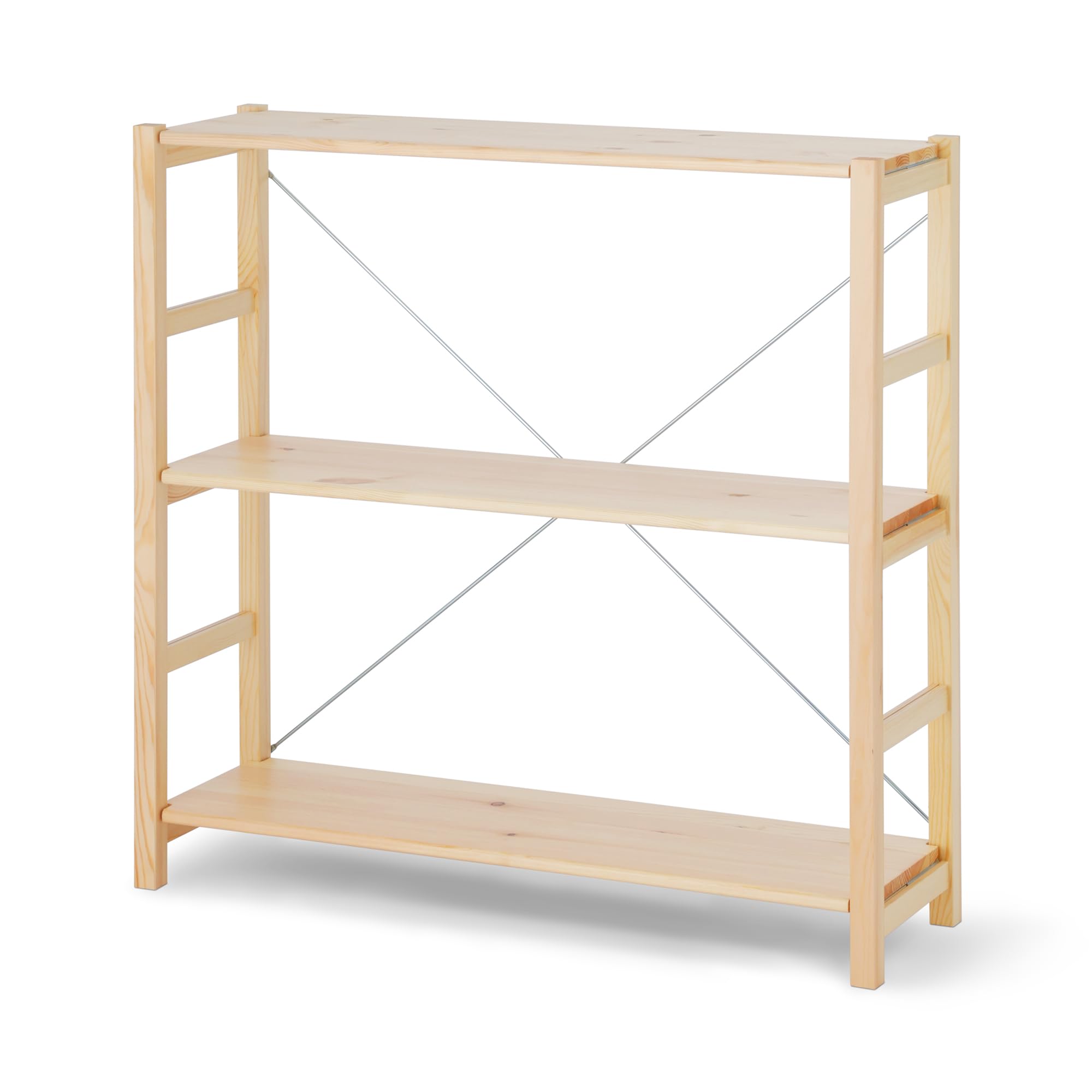 Amazon｜無印良品 パイン材ユニットシェルフ 小 幅86×奥行26×高さ83cm 