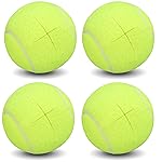 Walker Tennis Balls Precut Tennis Balls for Walkers 4PCS Walkers Legs Universal Precut Glide Balls, Heavy Duty Long Lasting Felt Pad Glide Coverings for Floor Protection (Yellow)