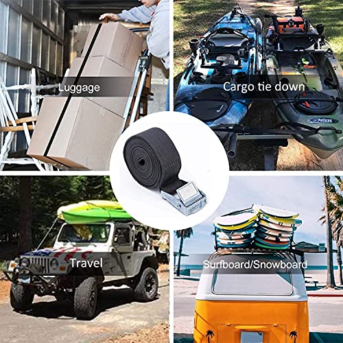 78'' Battery Tie Down Strap, Battery Box Hold Down Lashing Straps Kit With Stainless Steel Cam Buckle, Stainless Steel Deck Loop Mounts, Ss Screws #TOP5