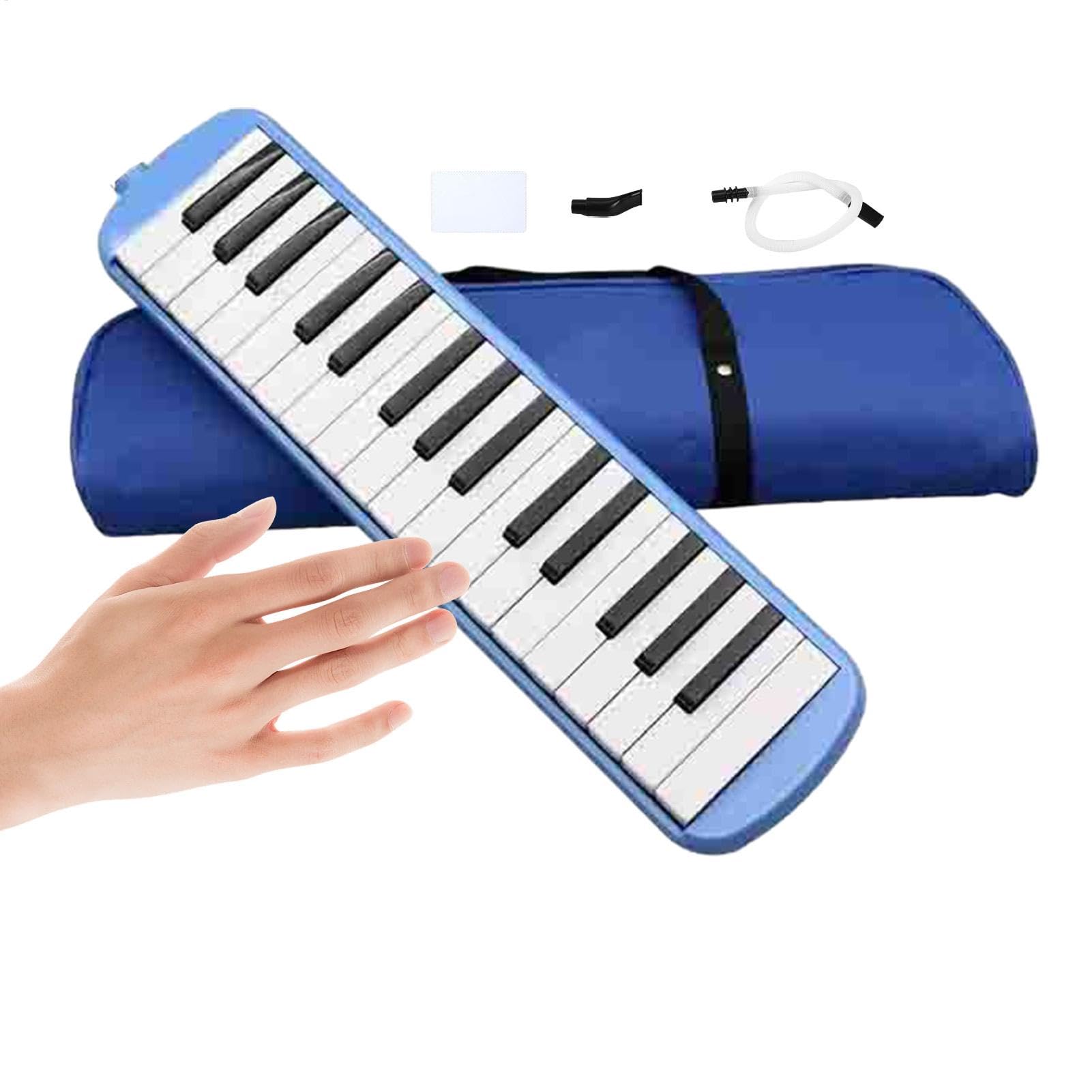 Generic - Melodica a 32 tasti - Strumento di conversazione sicura, melodica per, melodica a bocca stabile per principianti - Blu