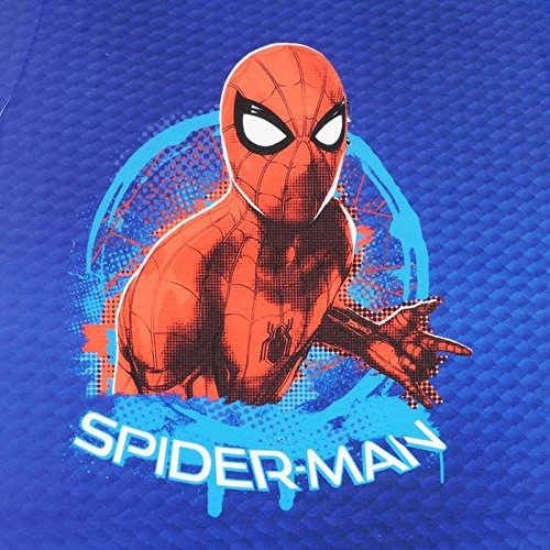 Image of Marvel Spiderman by Wear Your Mind Boy's Printed Regular fit T-Shirt (DSM0027 8-9Y) Blue